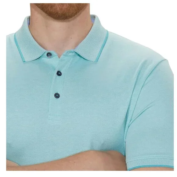 English Laundry Short Sleeve Knit Polo Shirt NWT - Picture 3 of 3